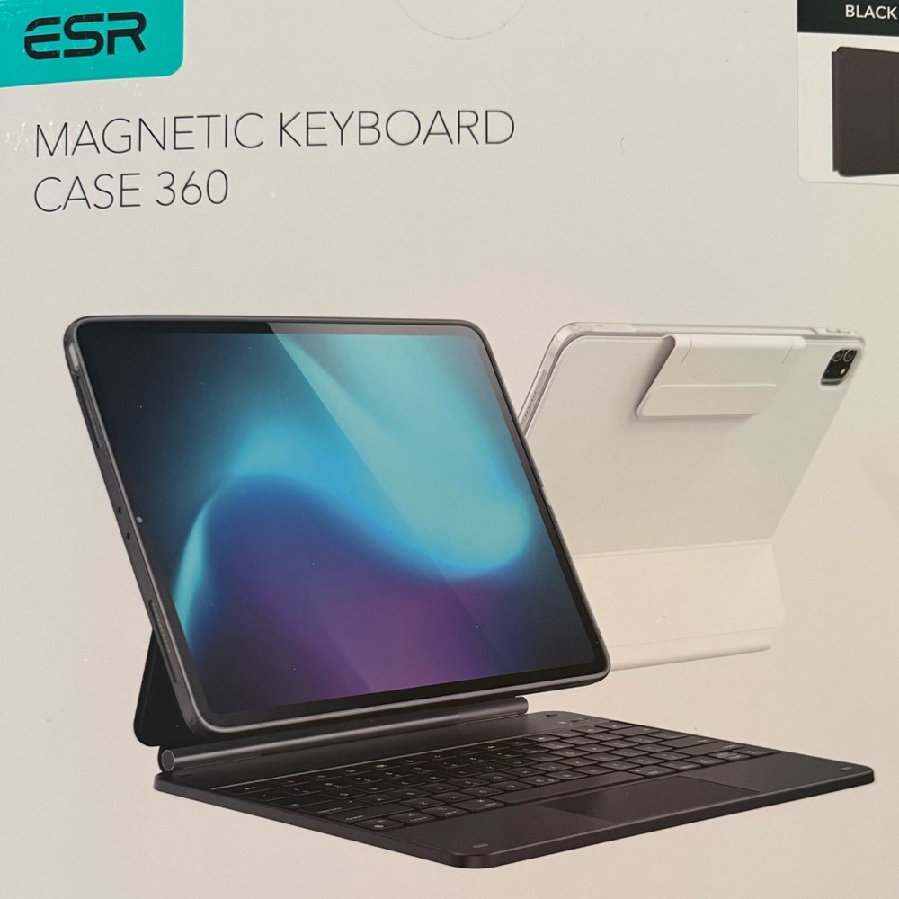 Brand New ESR Magnetic Keyboard Case 360 for iPad Pro 13” (2024)